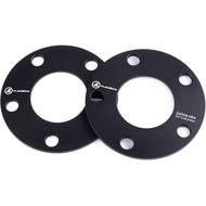 VLAOSCHI Black 5x112 Hubcentric Wheel Spacers (No Lip 66.56mm Bore) 1/4 Inch (6mm) Compatible with B
