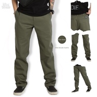 WRS BRAND Green Slim-Fit Long Pants Made From Vespa Fabric.