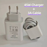 for infinix 45W Chager original Tecno phone Type C Cable for Infinix Note 40/30Pro/Zero 30X/Hot 12i/