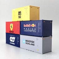 La Masky 20 Feet Model 1 Car Container Ferry Sea Transport 60 Red Bull Container Simulation Toy Allo