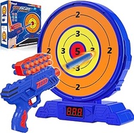 KMUYSL Shooting Game Toy for Age 5 6 7 8 9 10+ Years Old Kids, Boys - Digital Electronic Scoring Auto Reset Shooting Targets with Foam Dart Toy Gun - Ideal Gift - Compatible with Nerf Toy Guns