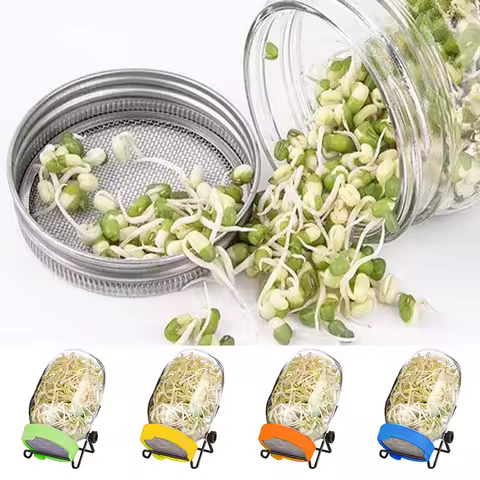 86mm Seed Sprouting Lid Seedling Tray Sprouting Filter Net Food-Grade Sprout Cover Hydroponic Growin
