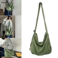 Oathnic Women Canvas Shoulder Bag Grunge Bag Casual Crossbody Bag Student School Bag