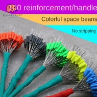 LONNGUVO 200pcs Fishing Bobber Stopper, Fishing Supply Float Rubber Bean,  Soft 6size high concentri