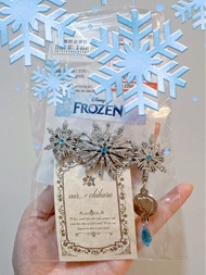 全新正品聯名限定 迪士尼愛莎艾莎公主冰雪奇緣Frozen Elsa Anna雪花發卡成人Disney萬聖節cosplay