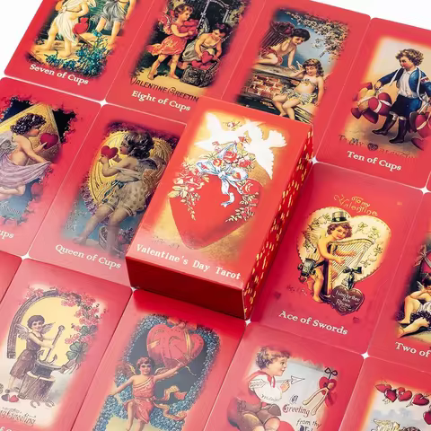 Valentine'S Day Tarot A 79-Card Deck Magic Arts Love Deck Amazing Lovers Oracle Cards Tabletop Cards