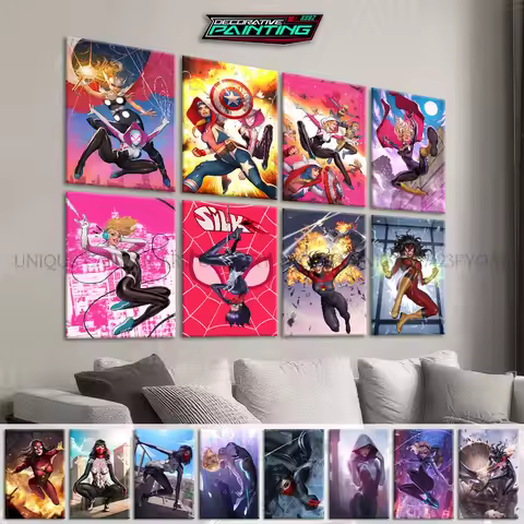 Marvel Comics Universe Spider Woman HD Prints Posters Home Decor Canvas Painting Modern Wall Artwork