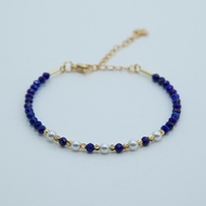 EW-Live Manufacturer Supply Natural 5A Lapis Lazuli Bracelet Klein Sapphire Blue Jewelry