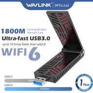 Wavlink USB WiFi Adapter AX1800 USB Dual Band High Gain Antenna WiFi Adapter for Desktop PC Wireless