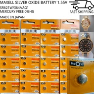Maxwell Cell button battery Sr621sw/ 364/AG1