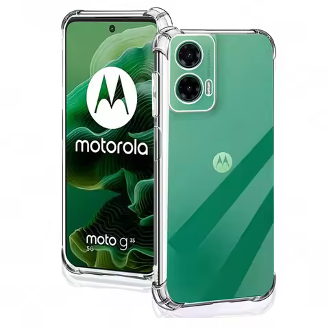 MotoG35 Case Clear Silicone Cover For Motorola Moto G35 G05 G85 Edge 60 Fusion 50 Neo Edge60 Pro 5G 