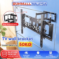 TV Stand TV Wall Mount Bracket rak tv gantung Adjustable for 32-75 Inch Full Motion Double Arm Swive