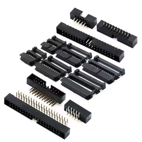 10PCS FC 6/8/10/14/16/18/20/24/26/30/34/40/50/60Pin 2.0mm Pitch Female IDC Socket Connector Ribbon C
