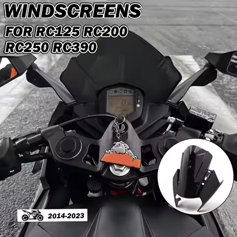 For KTM RC125 RC200 RC250 RC390 Motorcycle Accessories Windscreen Windshield Motorcycle Front Wind A