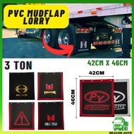 Beacon Cheras PVC Mudflap Lori 3 ton Mudflap Belakang 42CM x 46CM Rear Mudflap Lorry Isuzu Hino UD T