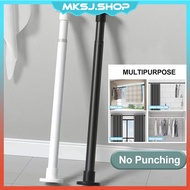Adjustable Curtain Rod Stainless Steel Extendable Cloth Rail Window Bathroom Shower Telescopic Pole 