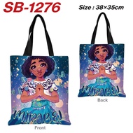 Encanto Team Canvas Student Shoulder Bag Children Cute Color Cartoon Shopping Bag