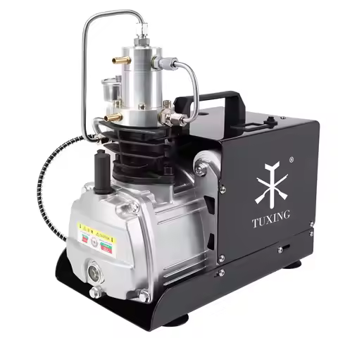 TUXING TXES022 300Bar PCP Compressor Electric 4500Psi High Pressure Air Compressor Auto Stop for PCP