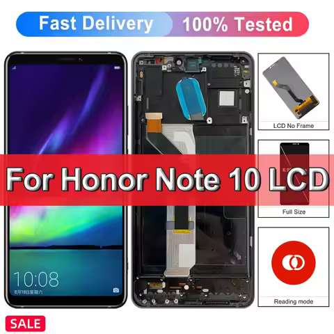 6.95" LCD For Honor Note 10 Display RVL-AL09 LCD Touch Screen with Frame For Honor Note10 Display Re