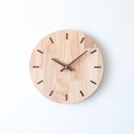 日系原木掛鐘 | 時鐘 | 橡膠木鐘面 | 胡桃木指針
