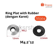 SS304 Ring Plate with Rubber / Ring Plate Stainless Steel 304 with Rubber
