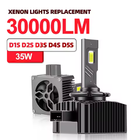 D2S LED Bulb 6000K 35W High Low Beam D1S D3S D4S Xenon Replacement Lights Super Bright Conversion Ki