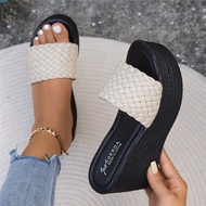 Fashion Women Wedge Heels 3.93 Inches Beautiful Weave Sandals (Size 35-43)