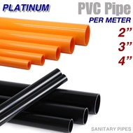 Per Mtr 1m 1.5m | PVC Pipe Orange S600 & Black | 2” 3” 4” | Plumbing Sanitary Pipes | Sold Per Meter