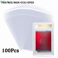 EGALLY 100 Sheets PSA BGS Slab Sleeve, Waterproof Strong PSA BGS Card Brick Film, High Quality Durab