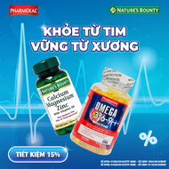 Tăng Cường Sức Khỏe Từ Gốc Với Bộ Đôi Omega 3-6-9 & Calcium Magnesium Zinc (nhập khẩu chính hãng Mỹ)