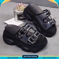 HNK STORE - WEDGES SANDALS CUTE CHARACTER QUESTION SLIPONWanita MADE IN SYNTHETIC HD 79
