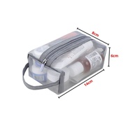 Tas Kosmetik Traveling Persegi Panjang Pouch Kosmetik Jaring Transparant Polyster Pouch Travel Make 