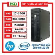 Hp ProDesk 600 G2 Core I7 6700 synchronous computer, 8GB Ram, 240gb SSD, DVD