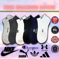 Branded Ankle Socks Short Socks Working Socks Sport Cheap Bundle Sale Borong Stokin Pendek Berkuailiti Murah