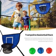wanglin Trampoline Mini Basketball Kids Trampoline Basketball Hoop Set with Mini Balls and Pump Easy Assembly Weatherproof Fun Entertainment for Dunks Favorite