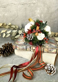 l材料包- 聖誕香氛花球 l *聖誕節*Christmas*裝飾*不凋花*永生花