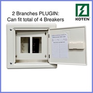 [COD]  (NEW PACKAGING) America / KOTEN PLUG-IN Panel Board/Box Branches 4,6,8,10,12,14,16,18,20 Hol