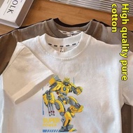 Áo thun mùa hè cho trẻ em siêu mạnh ong oberni Transformers