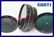 SHRTJ 0.45X58mm Wide Angle with Macro Conversion Lens for Nikon D3200 D5200 D3100 D3000 D5000 D40 D600 D90 LVGMN