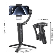 QAML M3pro+AIสมาร์ทโฟนGimbal Stabilizerโทรศัพท์Stabilizer 3 แกนพร้อมการติดตามใบหน้าอัตโนมัติสําหรับi