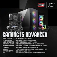 JOI PBM ADVANCE I5 RTX4060TI GAMING PC ( I5-12400F, 32GB, 1TB, RTX4060TI 16GB, W11P )