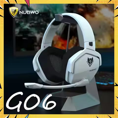 NUBWO G06 Dual Wireless Gaming Headphones 2.4GHz Bluetooth 5.3 Headsets Gamer with Microphone PS5, P