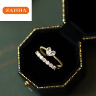 cincin emas bangkok original cop 916  Love diamond Ring Set  for  women Korean Style earring 戒指防过敏