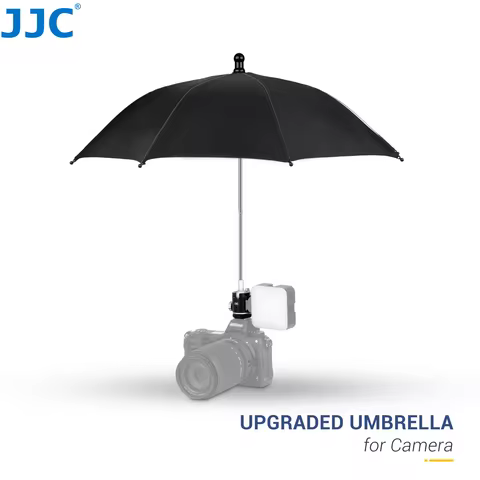 JJC Camera Hot Shoe Umbrella Rain Cover Protector Sunshade for Canon R6 Mark II EOS R10 R8 R7 R6 R5 