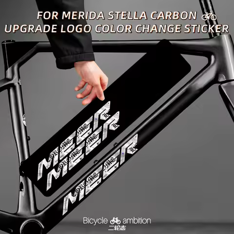 For MERIDA Scultura Carbon Bike Emblem Logo Stickers Color Change Film Refresh Look Bike Decor Stick
