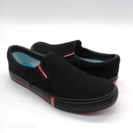 ALL AMERICA 3625 CANVAS SLIPON BLACK SHOES / KASUT SARUNG  HITAM