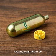 Tabung Gas Co2 33gr Refill for Inflatable Life Jacket + Pill Otomatis - Spirite