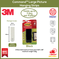 3M Command™ 17201ANZ / 17206ANZ Picture Hanging Strips Medium / Large / White / Black