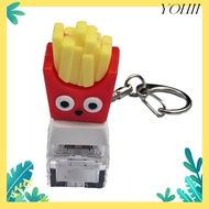 YOHII Finger Keyboard Cap, Relief Stress Keycap Hamburger Fidget Keychain, Relaxing Creative French 