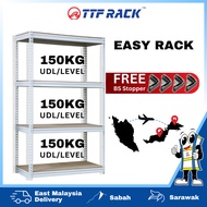 TTF Rack™️ (East Malaysia) EASY RACK H150-210cm/ Boltless Rack Storage Rack Rak Barang Rak Dapur Rak